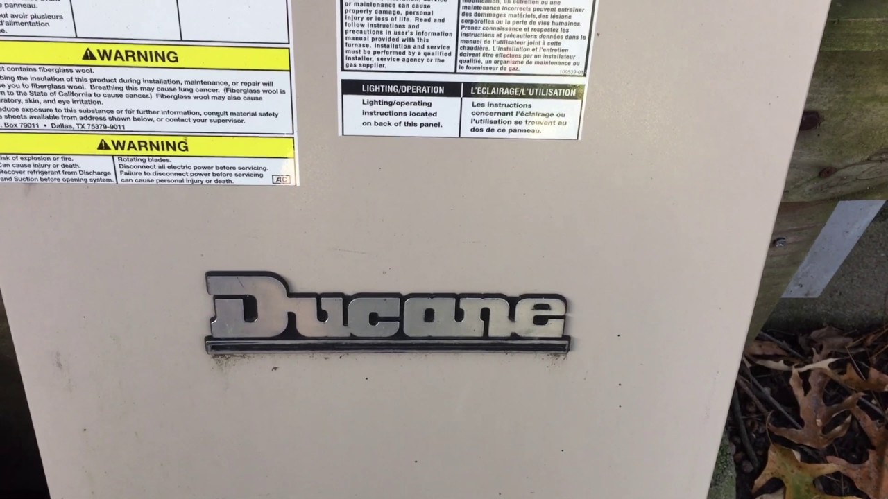 Ducane Oil Furnace Manual